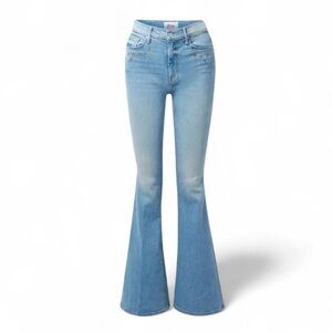 MOTHER x BowieThe Super Cruiser High Rise Flare Jeans in The Jean Jeanie 24 EUC